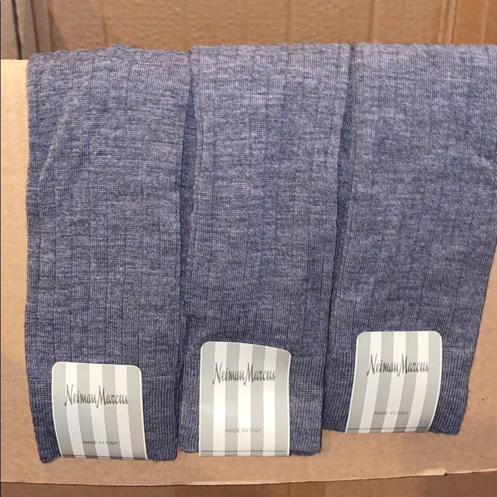 Neiman Marcus Dark Grey Socks
